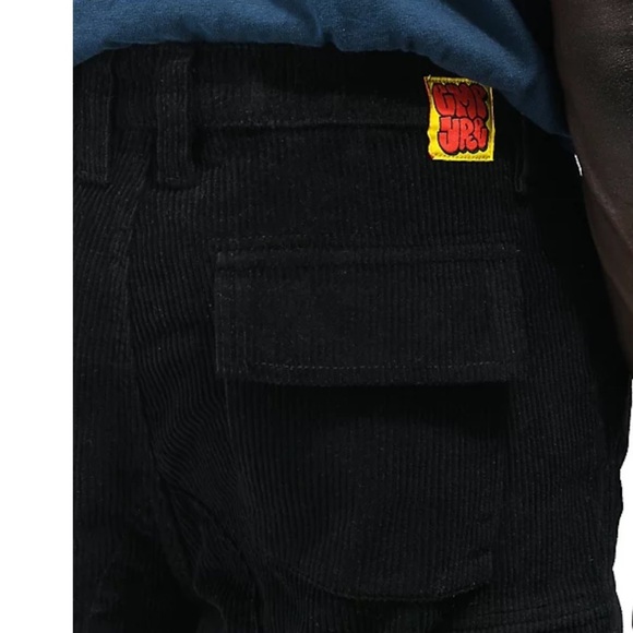 Empyre Black Corduroy Cargo Skate Pants size 44 - Picture 5 of 12